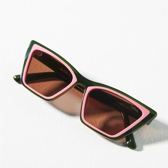 I-Sea x Anthropologie Rosy Colorblock Sunglasses - Picture 6 of 7